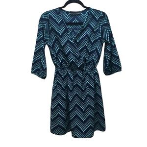 Turquoise Polka Dot LA Dress By Yetts Small‎
